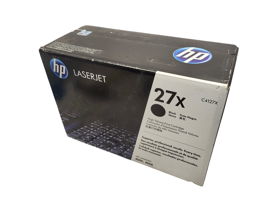 Genuine HP 27X (C4127X) High Volume Print Toner Cartridge  $