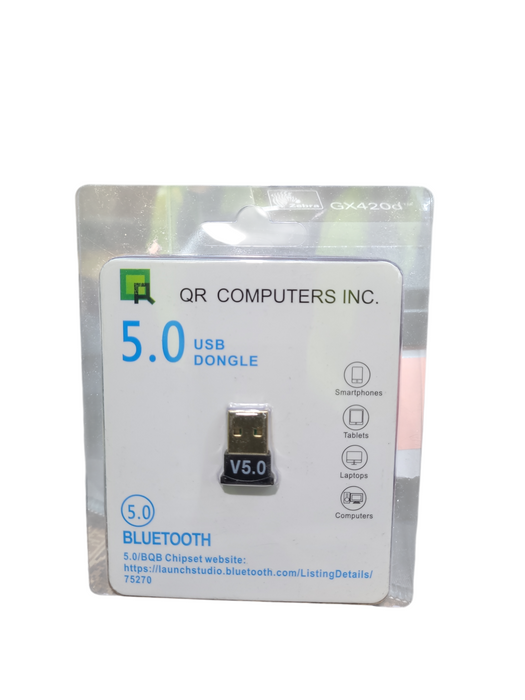 Lot 2x QR Computers Inc. 5.0 Bluetooth USB Dongle Q