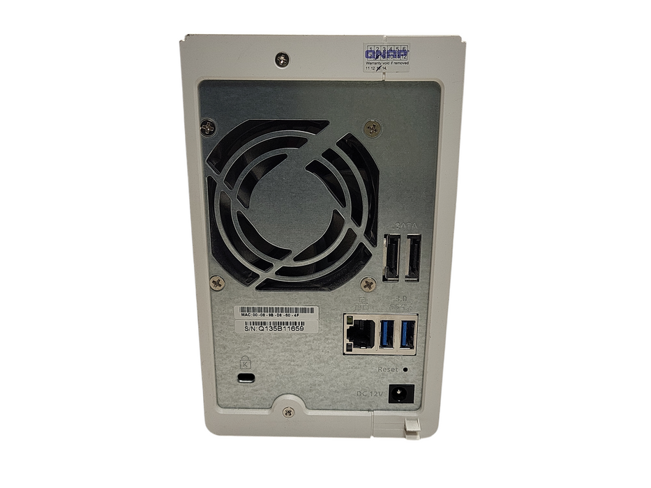 QNAP TS-220 2 Bay NAS with 1x 6TB HDDs, No AC $