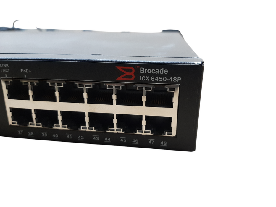 Brocade ICX 6450-48P, 48-Port PoE Switch