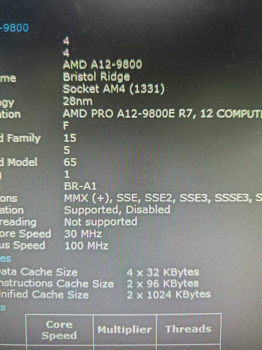 Lenovo ThinkCentre M715q Micro PC AMD A12-9800E 3.10GHZ 16GB 512GB SSD WiFI