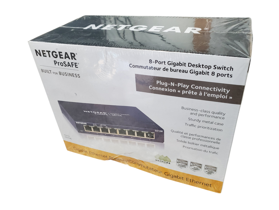 NETGEAR PROSAFE GS108-400NAS 8-PORT GIGABIT SWITCH