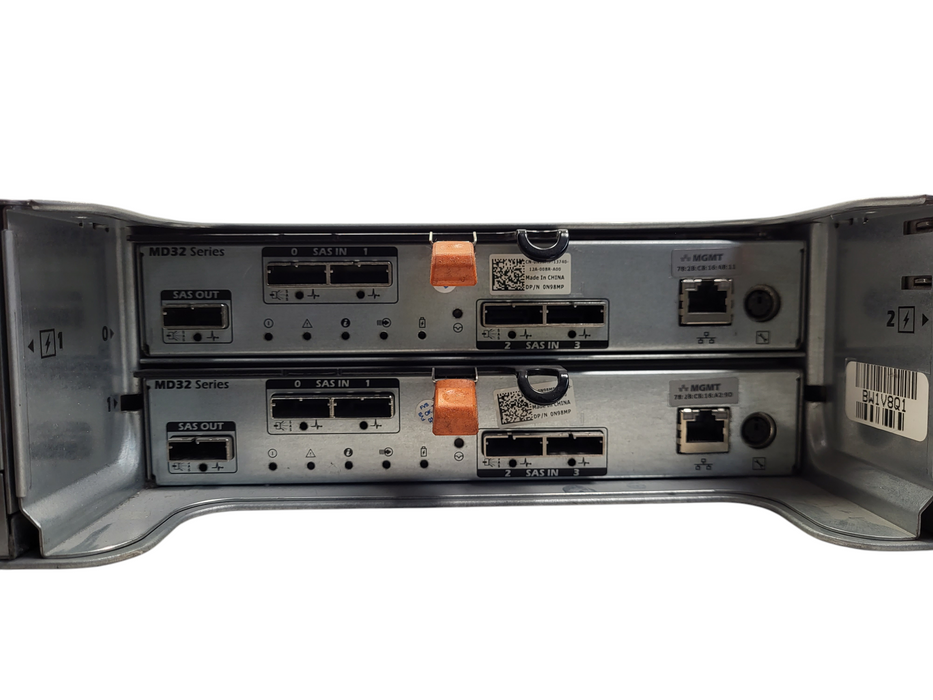 Dell MD3220 2.5" Bay drive Array w/ 2x MD32 0N98MP, 2x PSU, 24x Caddies  $