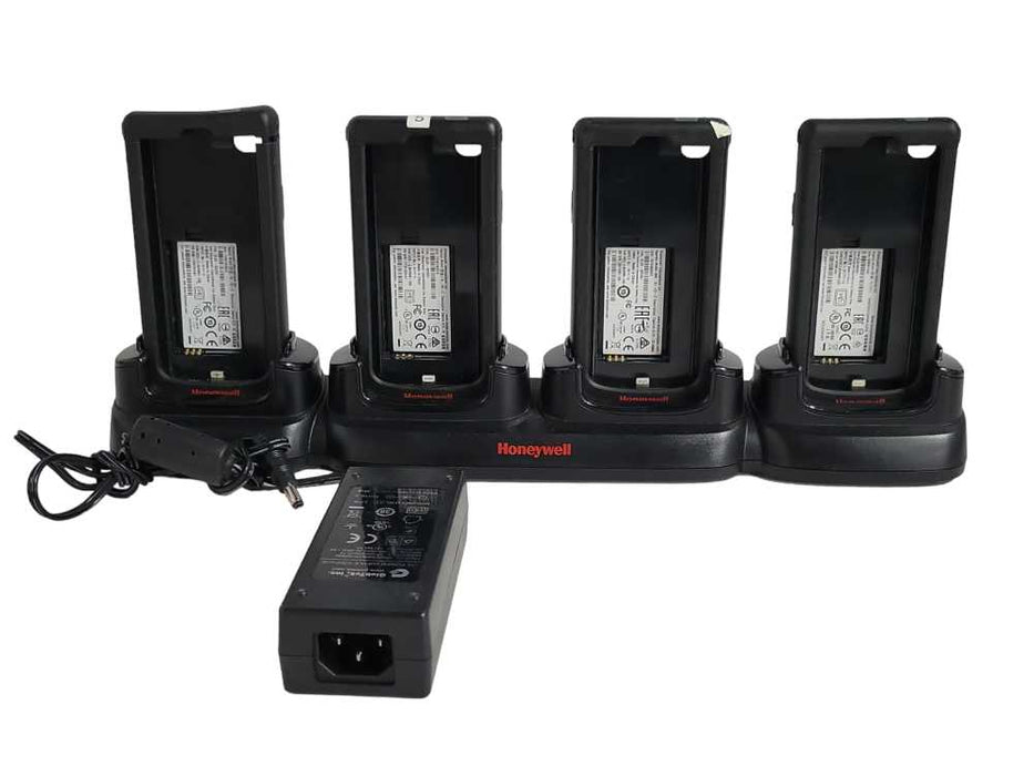 Lot of 4x Honeywell Captuvo SL22-022201 with SL-CB-C Charge Dock and Pwr adpt Q_