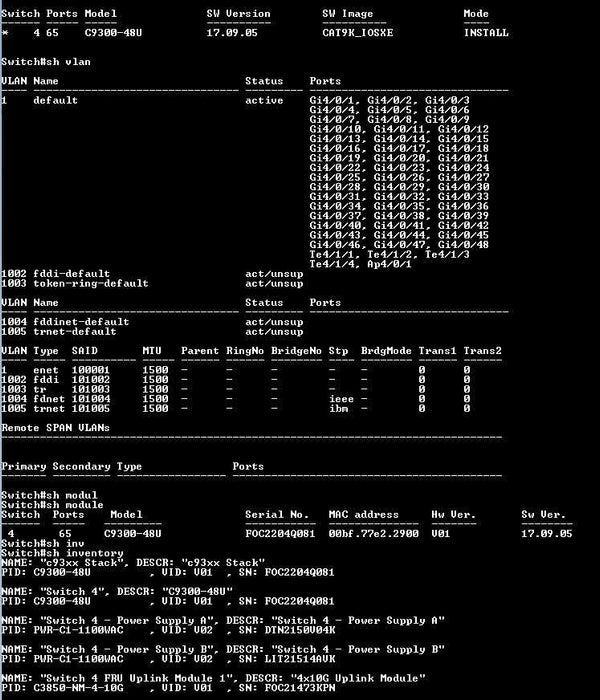 Cisco C9300-48U-A Catalyst 9300 48-port Switch w/ C3850-NM-4-10G 2x PSU _