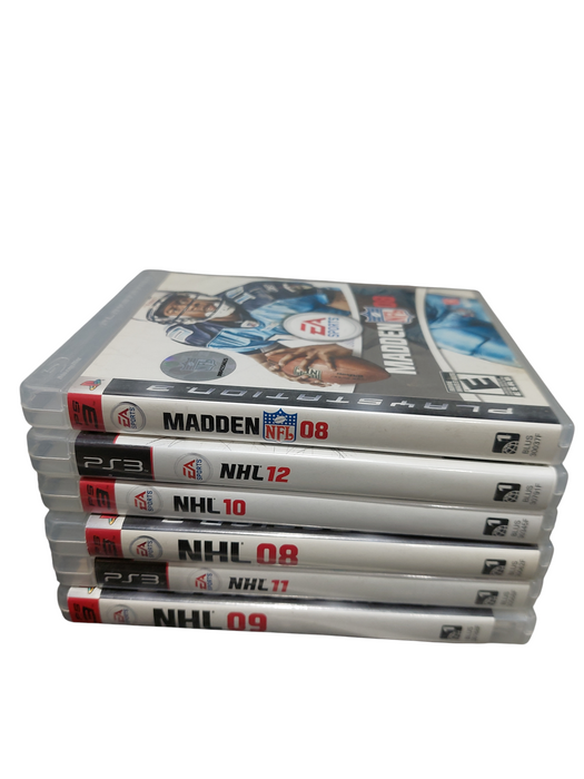 Bundle of PS3 Game System(Parts) & 28Games VariousTitles 22-Other 6-Sports  =