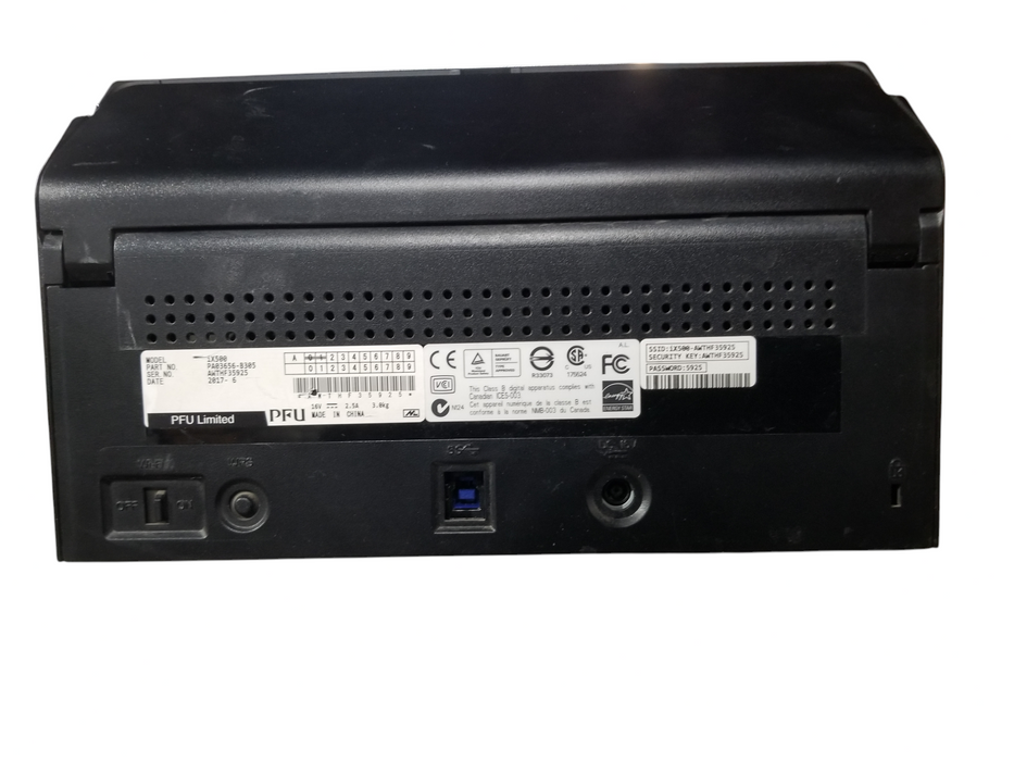 Fujitsu iX500 ScanSnap Color Duplex Image Document Scanner PA03656-B305