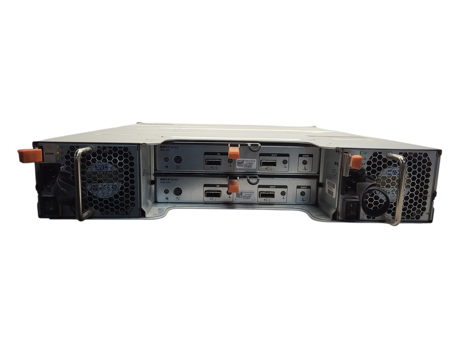 Dell PowerVault MD1200 E03J Storage W/ 2x 600W PSU + 2x MD12 Module $