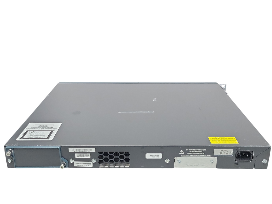 Cisco WS-C2960S-48FPS-L V03 48 Port Gigabit PoE+ Managed Switch Q_