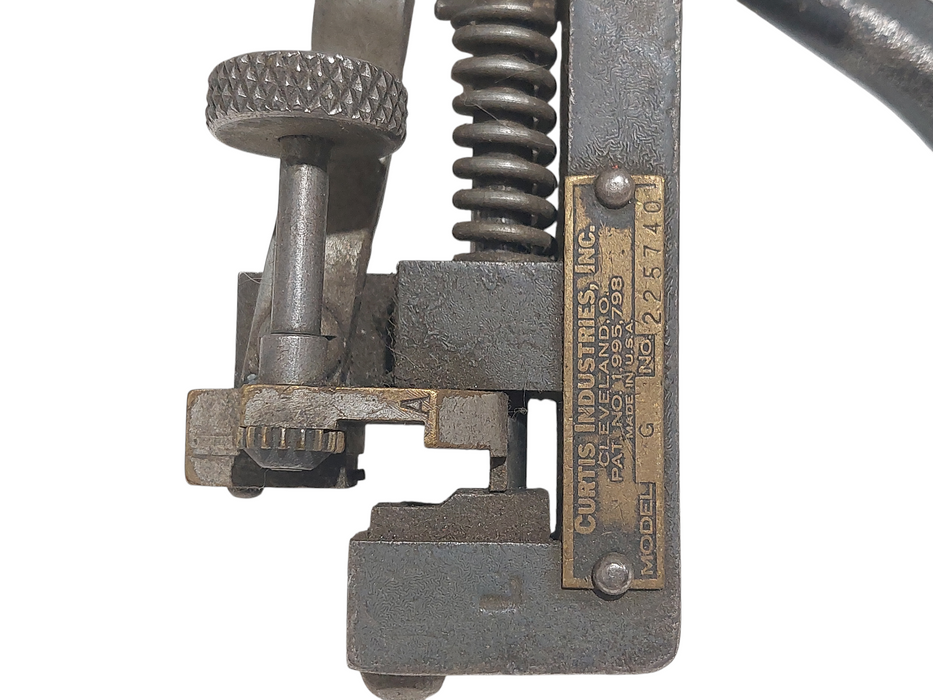 Vintage Curtis Key Clipper "G" Key Cutter Automotive Keys 1920's - 1950's  =