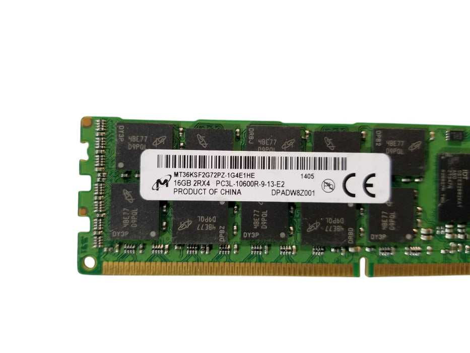 Micron 16GB DDR3 2Rx4 PC3L-10600R-9-13-E2 DDR3 Server RAM Q