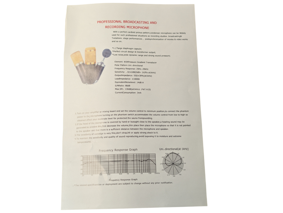 Professional Broadcasting & Recording Microphone Setup  -