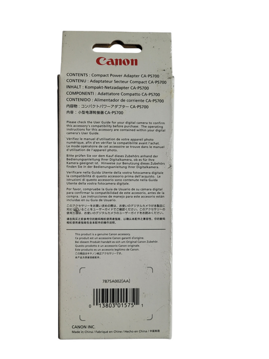 Canon CA-PS700 Compact AC Power Adapter - Charger Camera