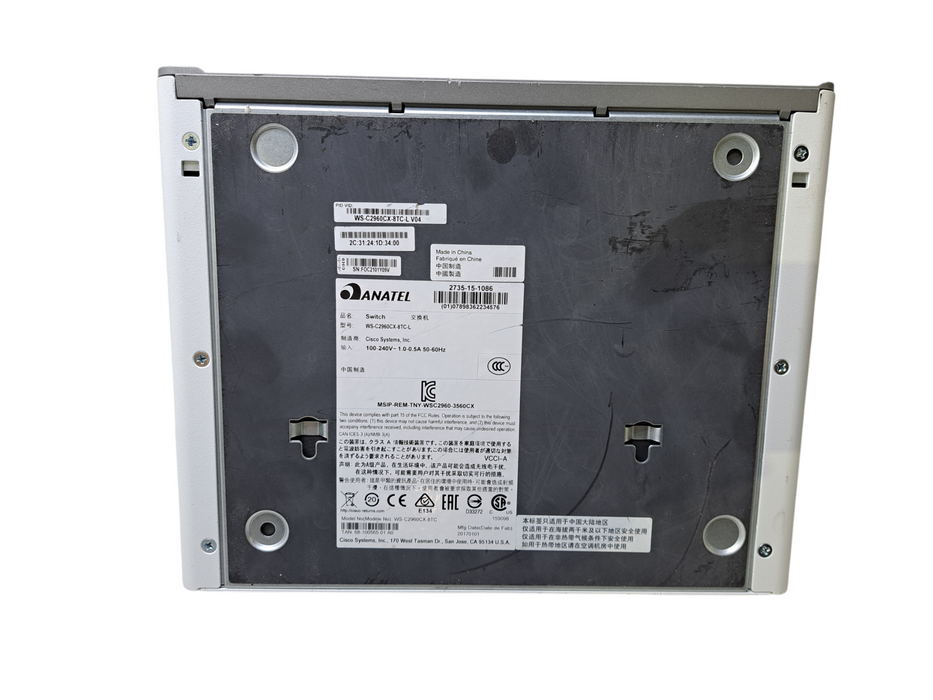 Cisco WS-C2960CX-8TC-L V04 | 8-Port Gigabit Managed Silent Switch | 2x SFP