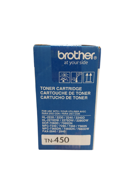 Brother TN450 Black Toner Cartridge, High Yield