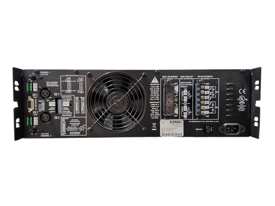 QSC ISA500Ti Power Amplifier 2 channel rack mountable, READ