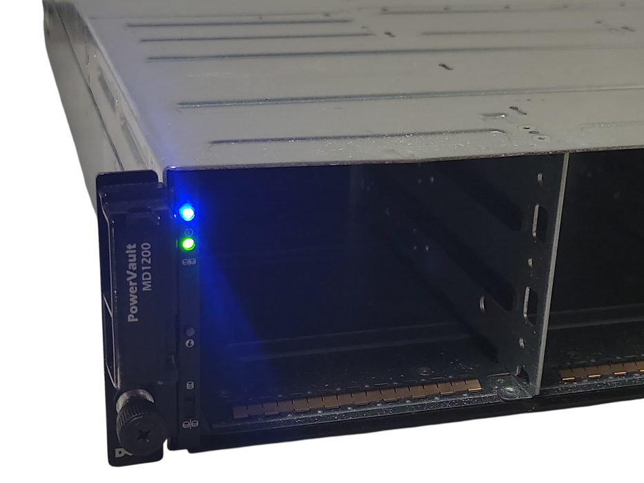 Dell PowerVault MD1200 E03J Storage W/ 2x 600W PSU + 2x MD12 Module  _