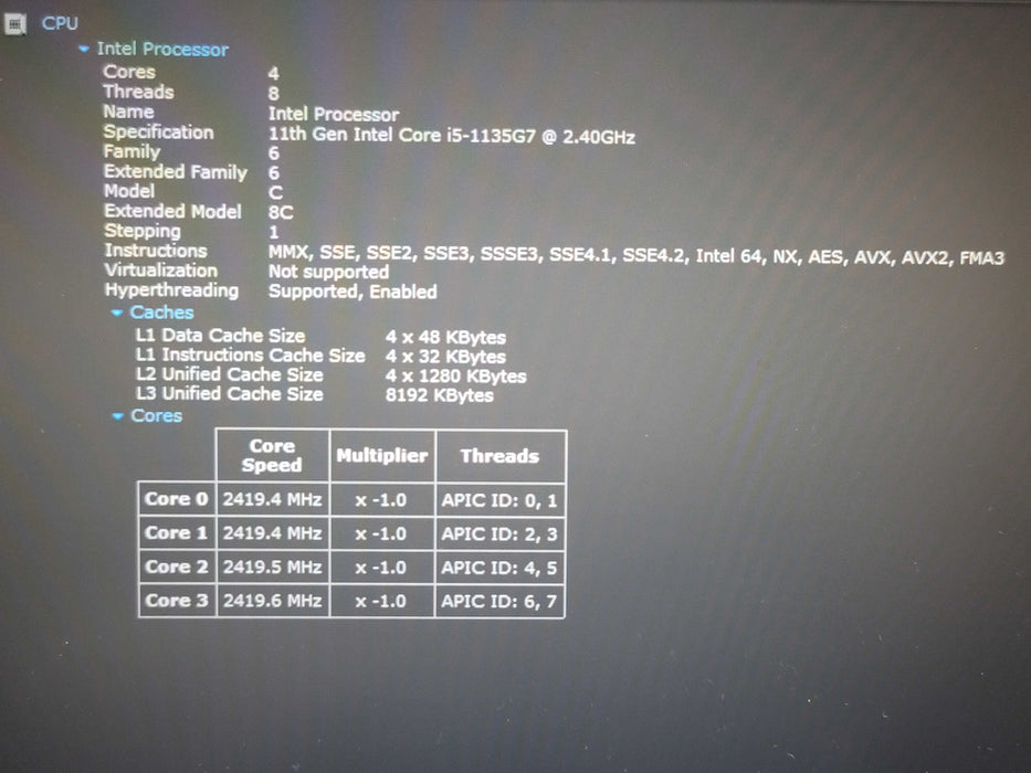 Lenovo ThinkPad X13 Gen 2 i5-1135G7 16GB DDR4 256GB NVMe READ β Lap200