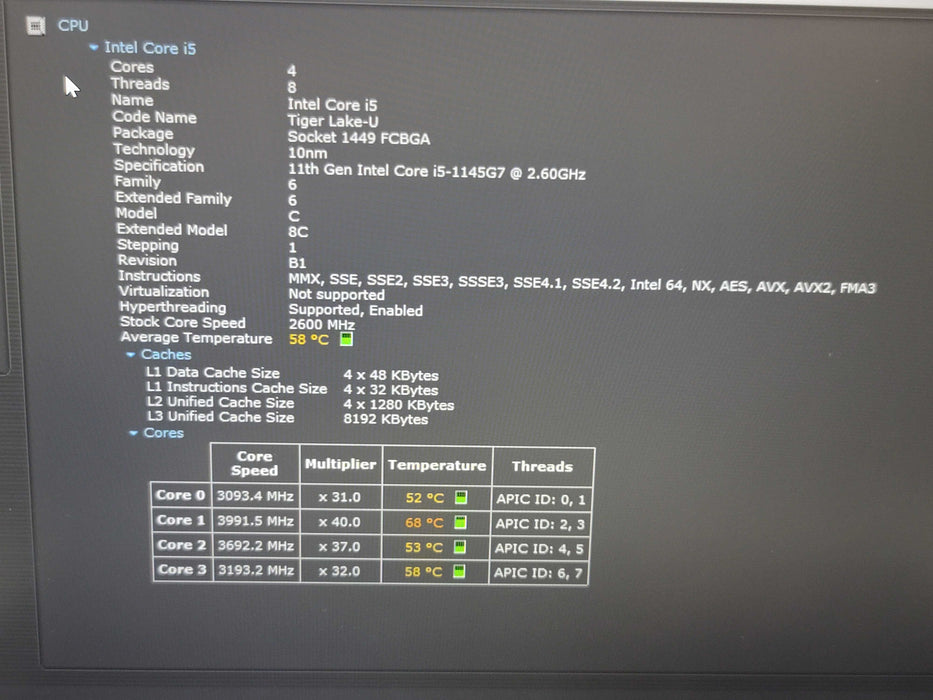 Dell Latitude 5420 i5-1145G7 16GB DDR4 512GB SSD  No AC Adapter β Lap200