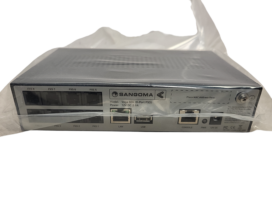 SANGOMA Vega 60G 8 FXS Gateway VEGA-60G-0800 IP Telephony Gateway No AC Q$