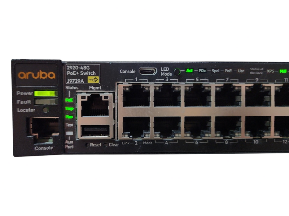 HP Aruba 2920-48G-PoE+ J9729A 48-Port Managed Gigabit Switch w/ J9733A