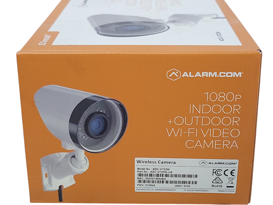 New Alarm.com ADC-V722W 1080p Indoor+Outdoor Wi-Fi video camera _