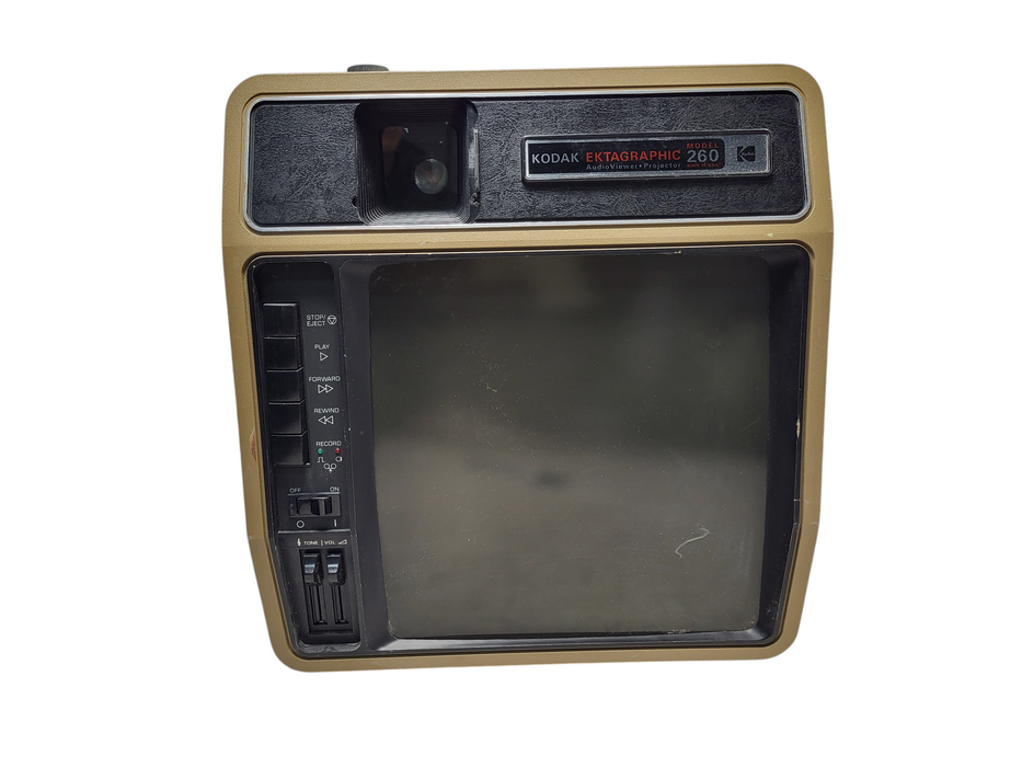 Vintage Kodak Ektagraphic 260 YCIR Audio Viewer Slide Projector/Tape Player READ  $