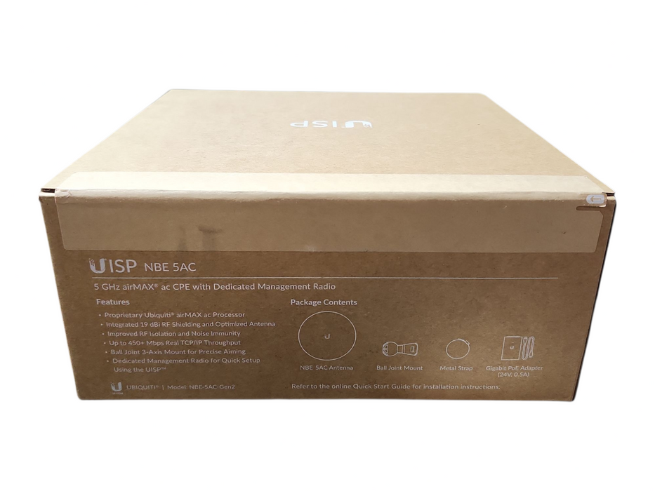 *SEALED* Ubiquiti UISP NanoBeam airMAX 5AC Gen 2 WiFi Bridge, NBE-5AC-GEN2