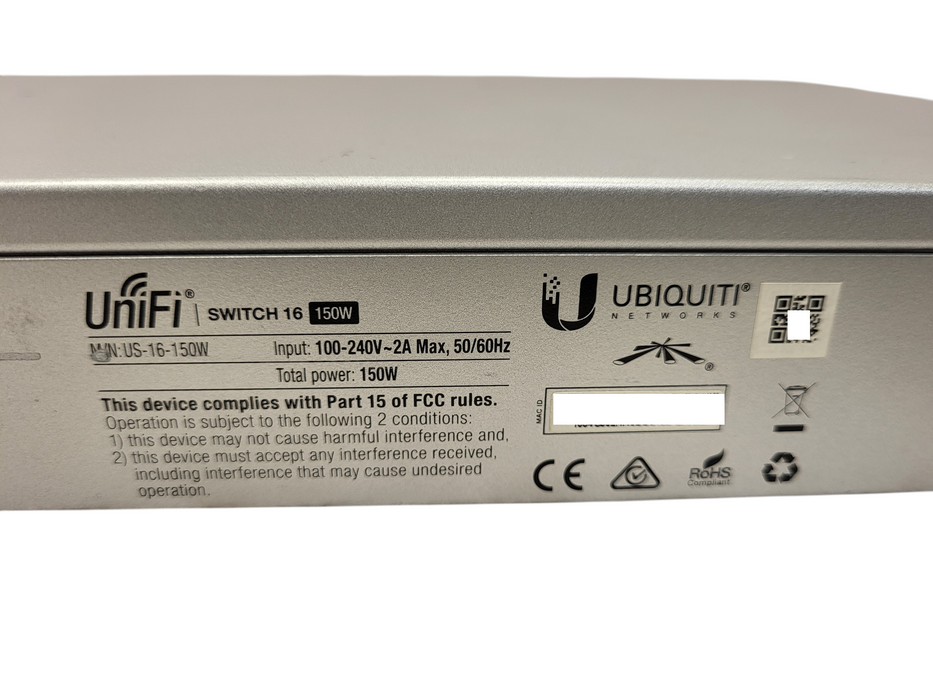 Ubiquiti USW-16-PoE 150W Managed 16-Port Gigabit PoE Ethernet Switch $