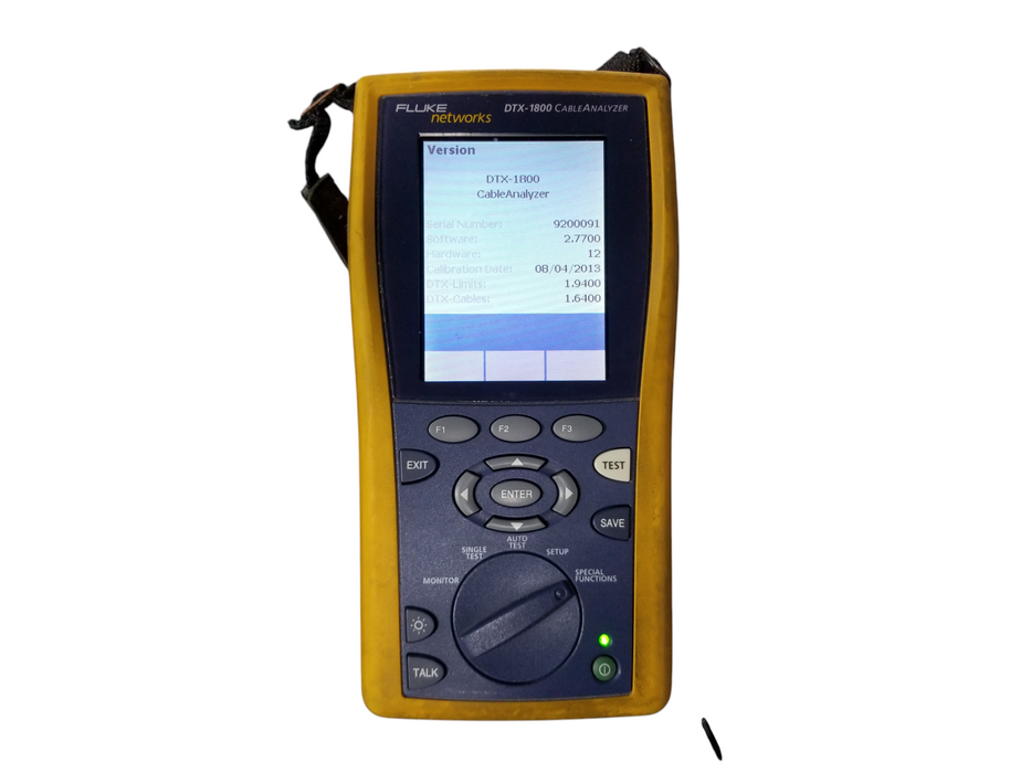 Fluke Networks DTX-1800 CableAnalyzer & SmartRemote + 2x DTX-PLA002 Link Adapter