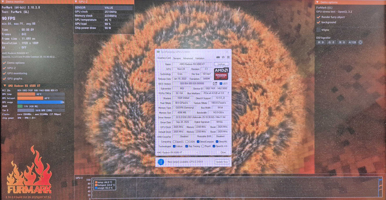 MSI Radeon RX 6500 XT MECH 2X 4GB GDDR4 Graphics Card Q