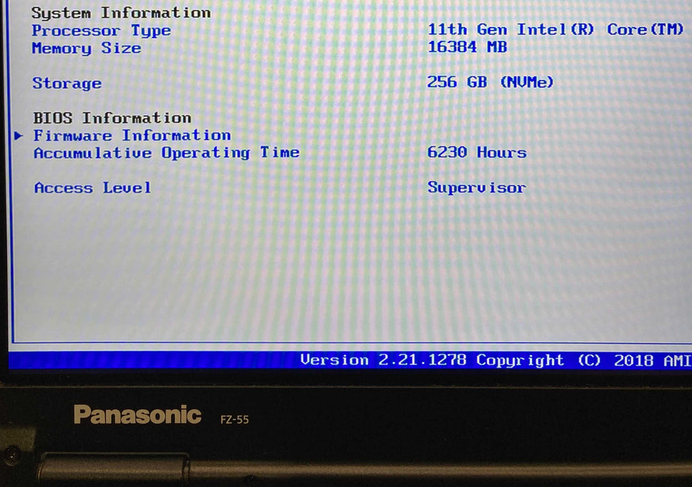 Panasonic ToughBook FZ-55 TOUCH i5-1145G7 16GB RAM 256GB SSD 6230Hrs READ!