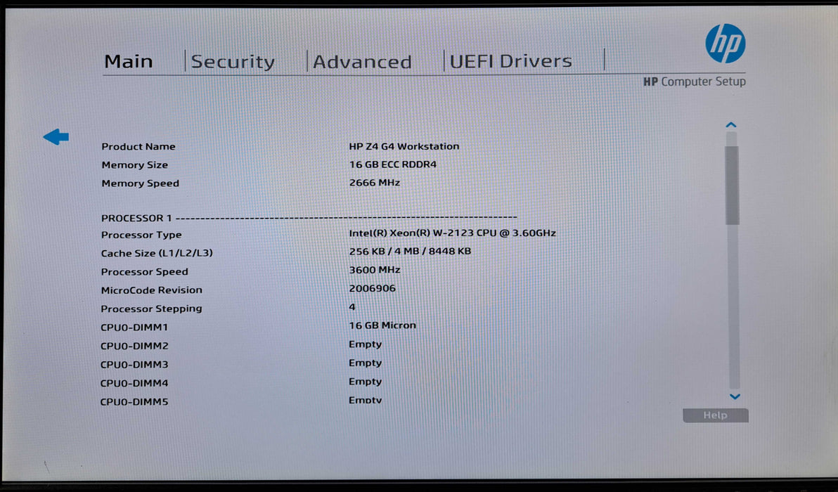 HP Z4 G4 Workstation | Xeon W-2123 @3.60GHz, 16GB DDR4, 512GB NVMe, No GPU )