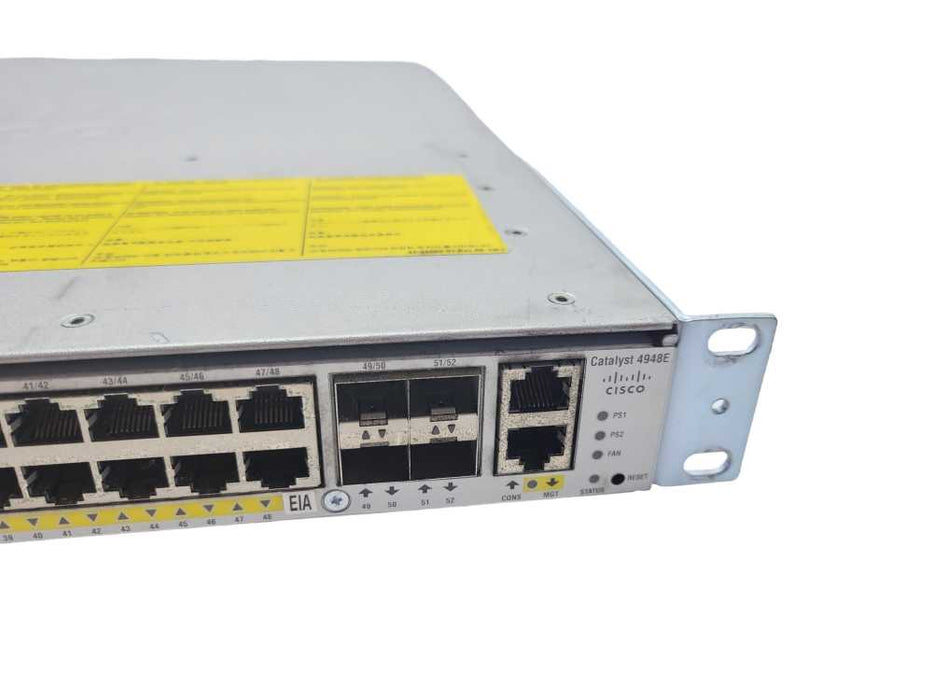 Cisco WS-C4948E Catalyst 4948 48-Port Ehternet & 4xSFP Ports Switch READ Q_