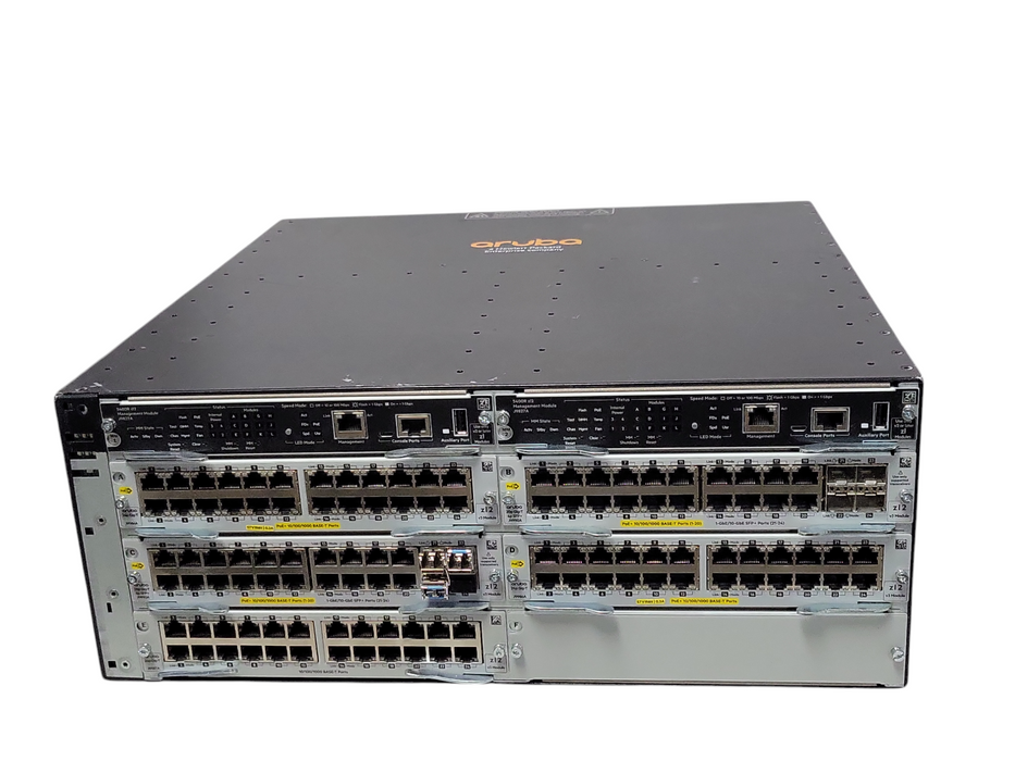 HP/Aruba 5406R zl2 Switch J9850A Switch w/ 2x J9827 and 5x Modules, READ _