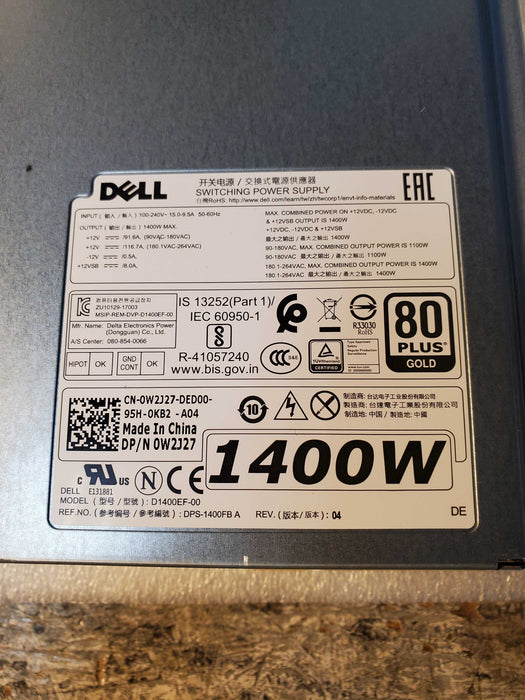 Dell Precision T7920 1400W 80 Plus Gold Power Supply 2CTMC
