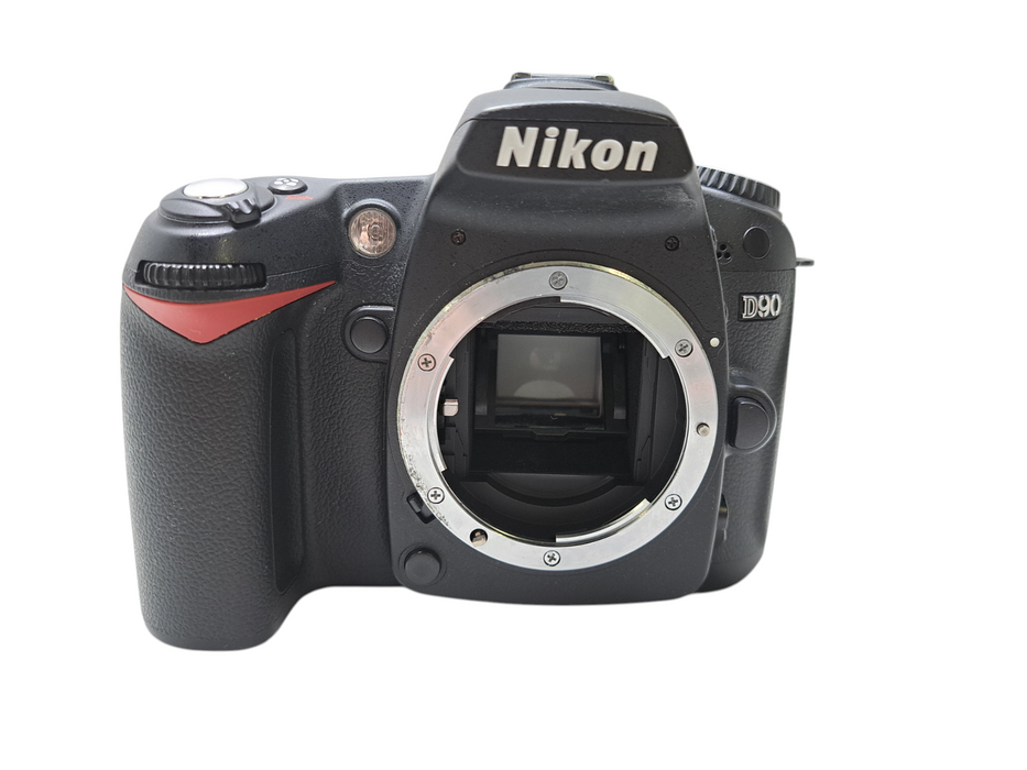 Nikon D90 12.3MP Digital SLR DSLR Camera Body Only *READ* )