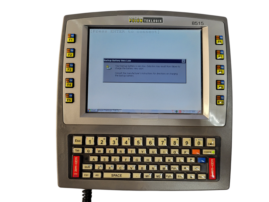 Psion Teklogix 8515 Vehicle Terminal Vehicle Mount Computer Bar Code READ $