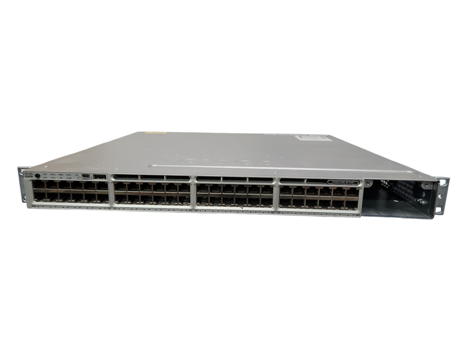 Cisco WS-C3850-48P-S,48-Port Gigabit PoE+ Switch w/ 1x PSU, No Module