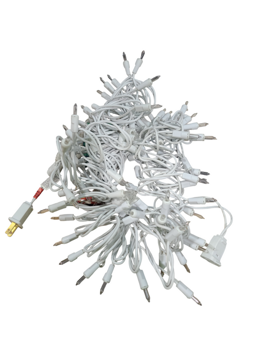 Holiday Time 100 Miniature Light Set, Clear Bulbs w/ White Wire