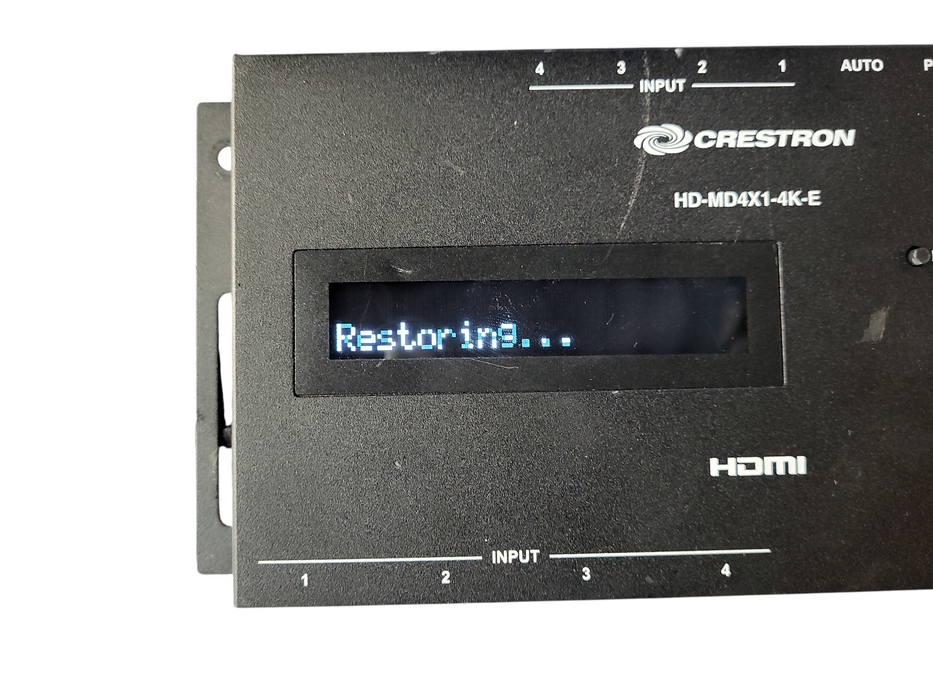 Crestron HD-MD4X1-4K-E, 6507491, HDMI Switcher (J342) No AC $
