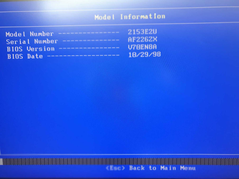 Vintage IBM Aptiva E2U AMD-K6-2 @ 333MHz 144MB RAM - No HDD