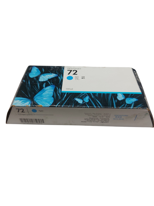 LOT of 4x HP 72 Cyan Ink Cartridges (C9371A) – Expired 2017/2018