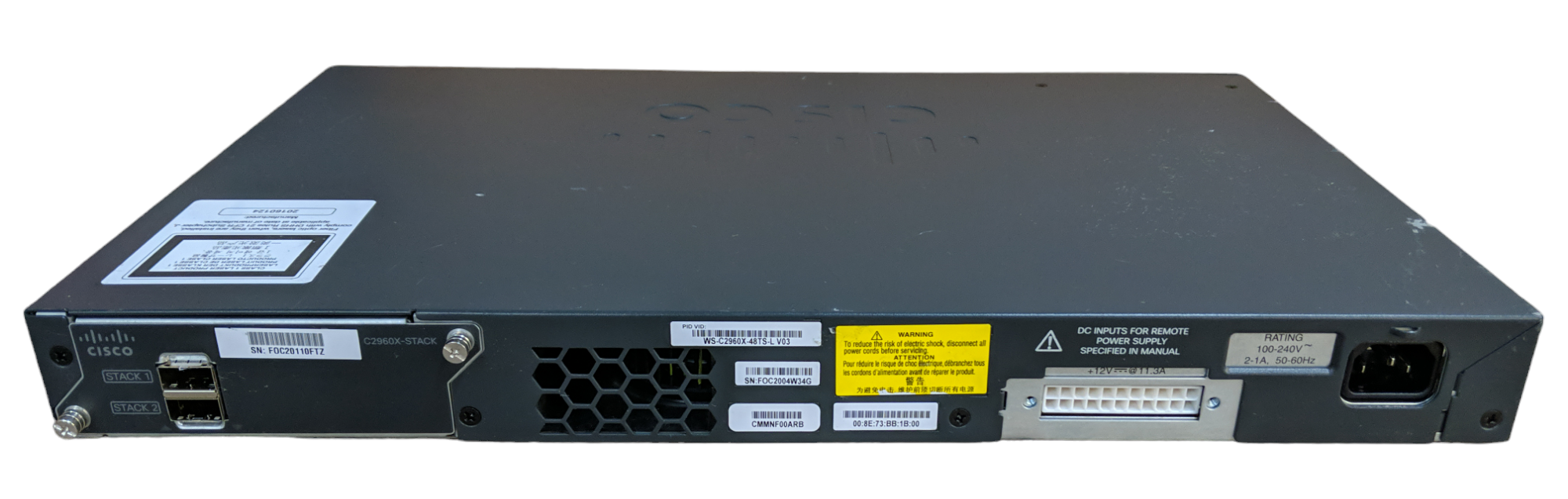 Cisco Catalyst 2960x - WS-C2960X-48TS-L - 48-Port 10/100/1000 Gigabit Switch