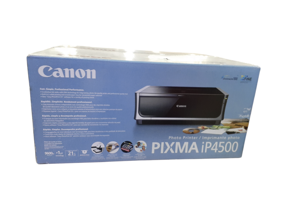 Canon Pixma iP4500 Digital Photo Inkjet Printer with Ink