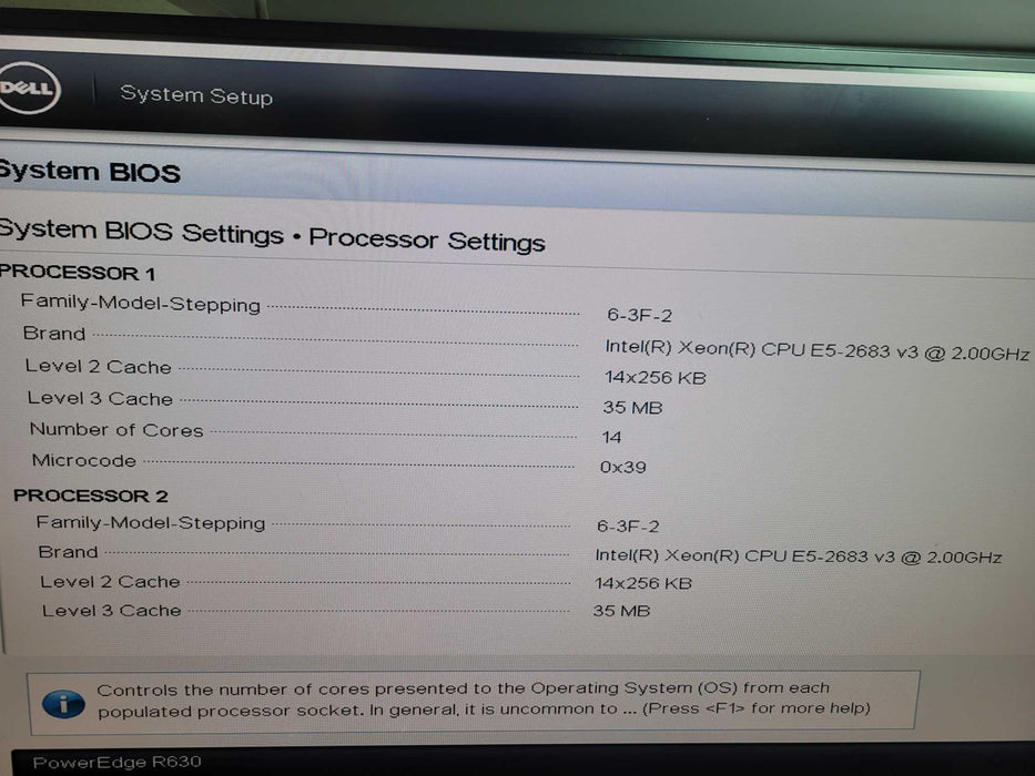 Dell PowerEdge R630 - 2x Xeon E5-2683 v3 128GB DDR4 NO HDD 2x750W PSU %