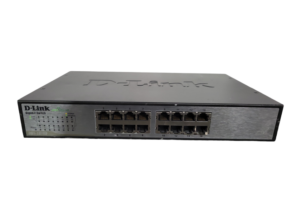 D-Link Gigabit Switch DGS-1016D 16-Port Gigabit Ethernet Unmanaged Switch !