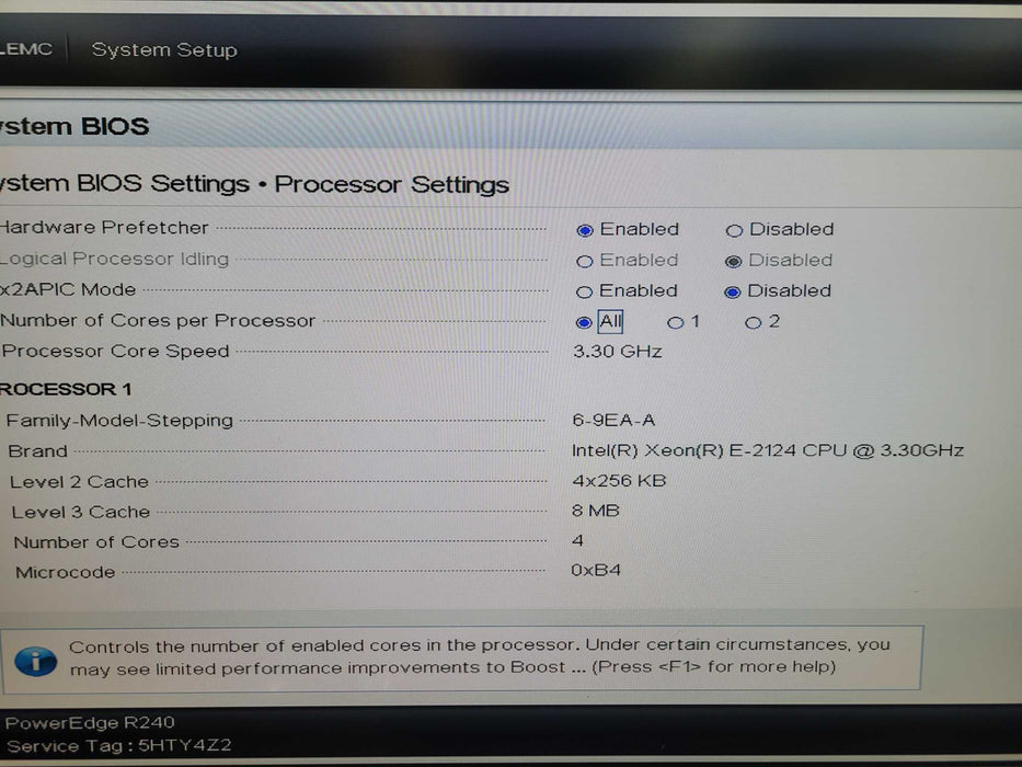 Dell PowerEdge R240 - Xeon E-2124 8GB DDR4 PERC H330 250W PSU %