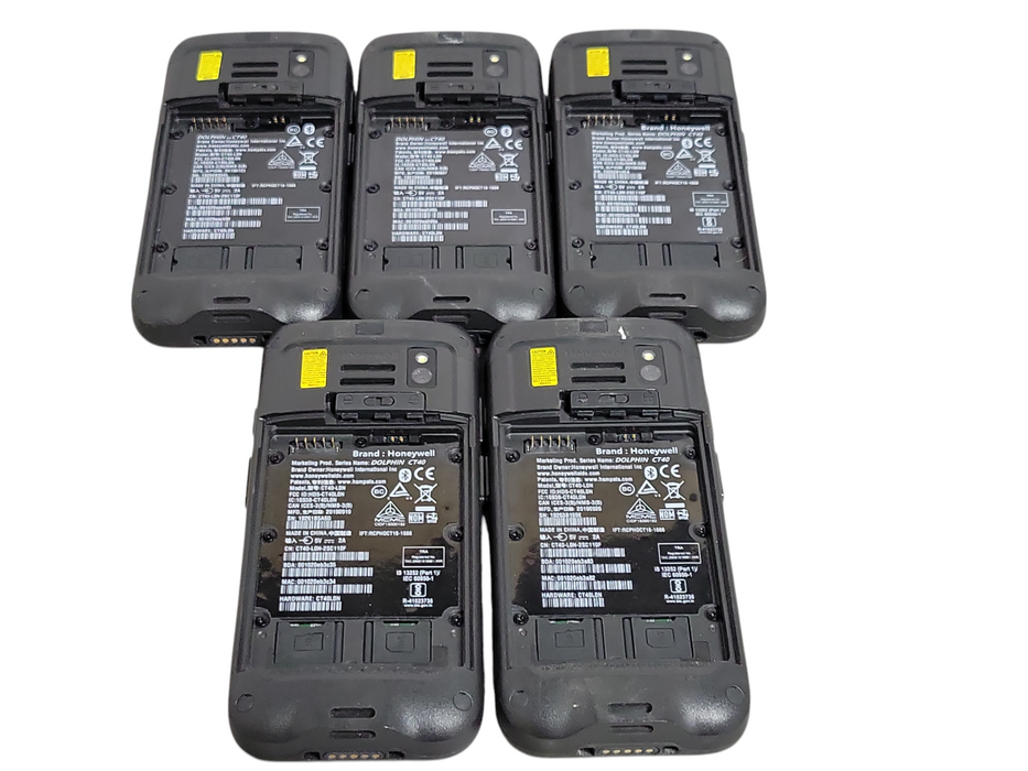 Lot of 5x HONEYWELL Dolphin CT40 Mobile Handheld Computer CT40-L0N, READ _