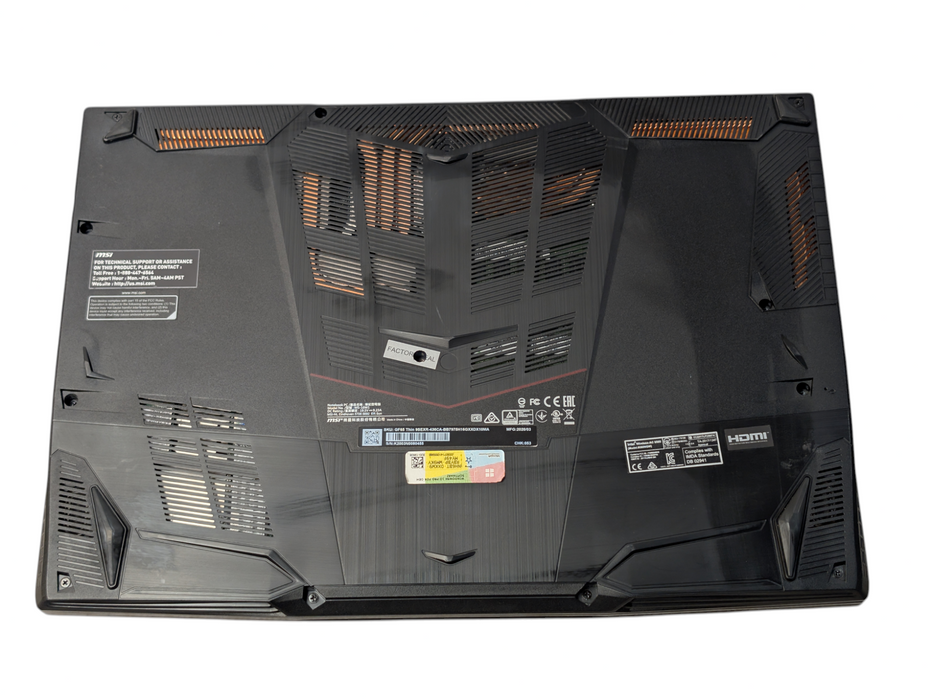 MSI GF65 Thin 9SEXR Intel Core i7-9750H 16GB RAM 512GB NVMe NVIDIA RTX 2060 - Lap200
